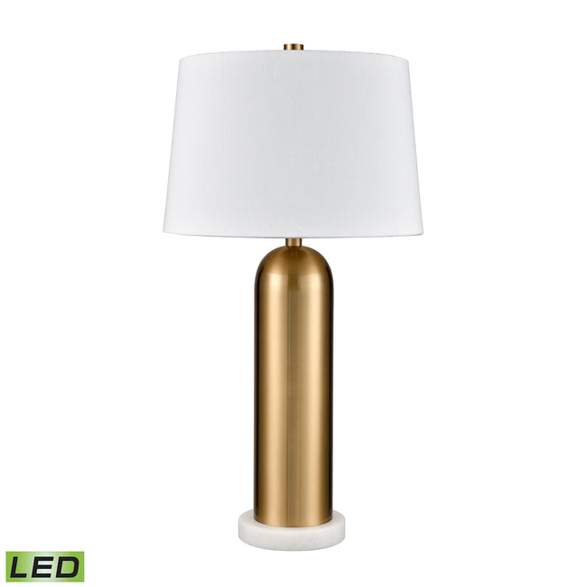 H0019-9574-LED - Elishaw 30'' High 1-Light Table Lamp - Aged Brass - Includes LED Bulb