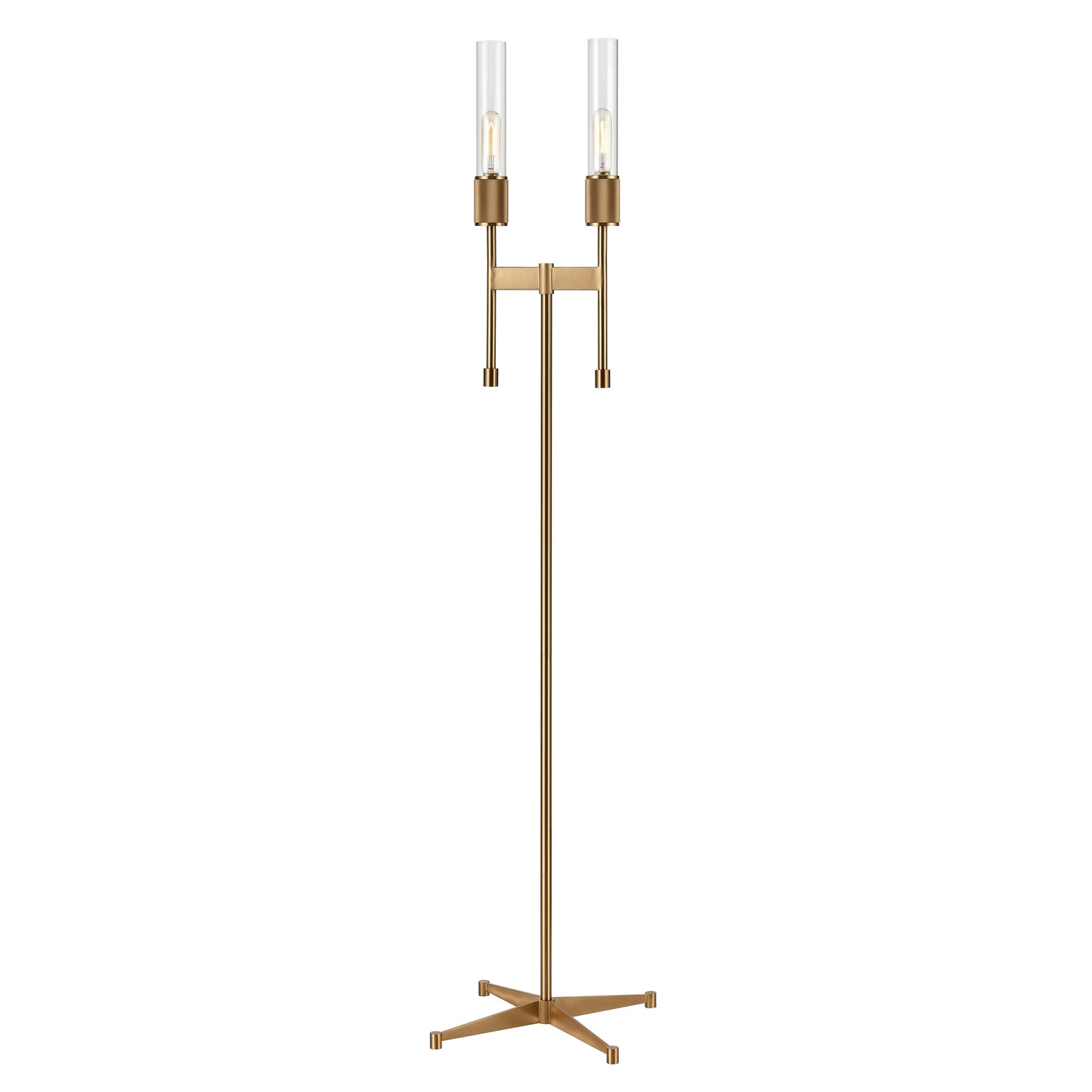 H0019-9577 - Beaconsfield 65'' High 2-Light Floor Lamp - Aged Brass