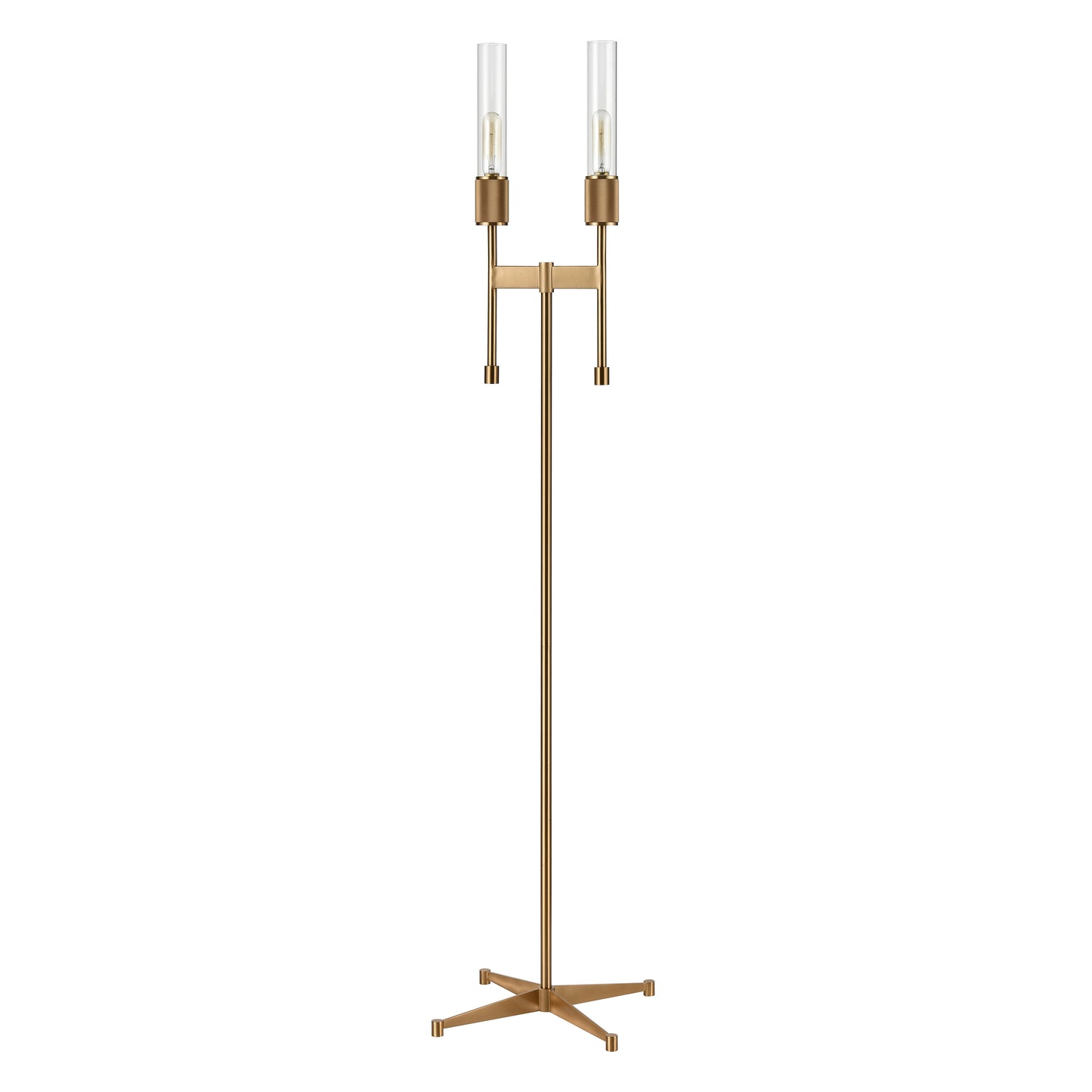 H0019-9577 - Beaconsfield 65'' High 2-Light Floor Lamp - Aged Brass