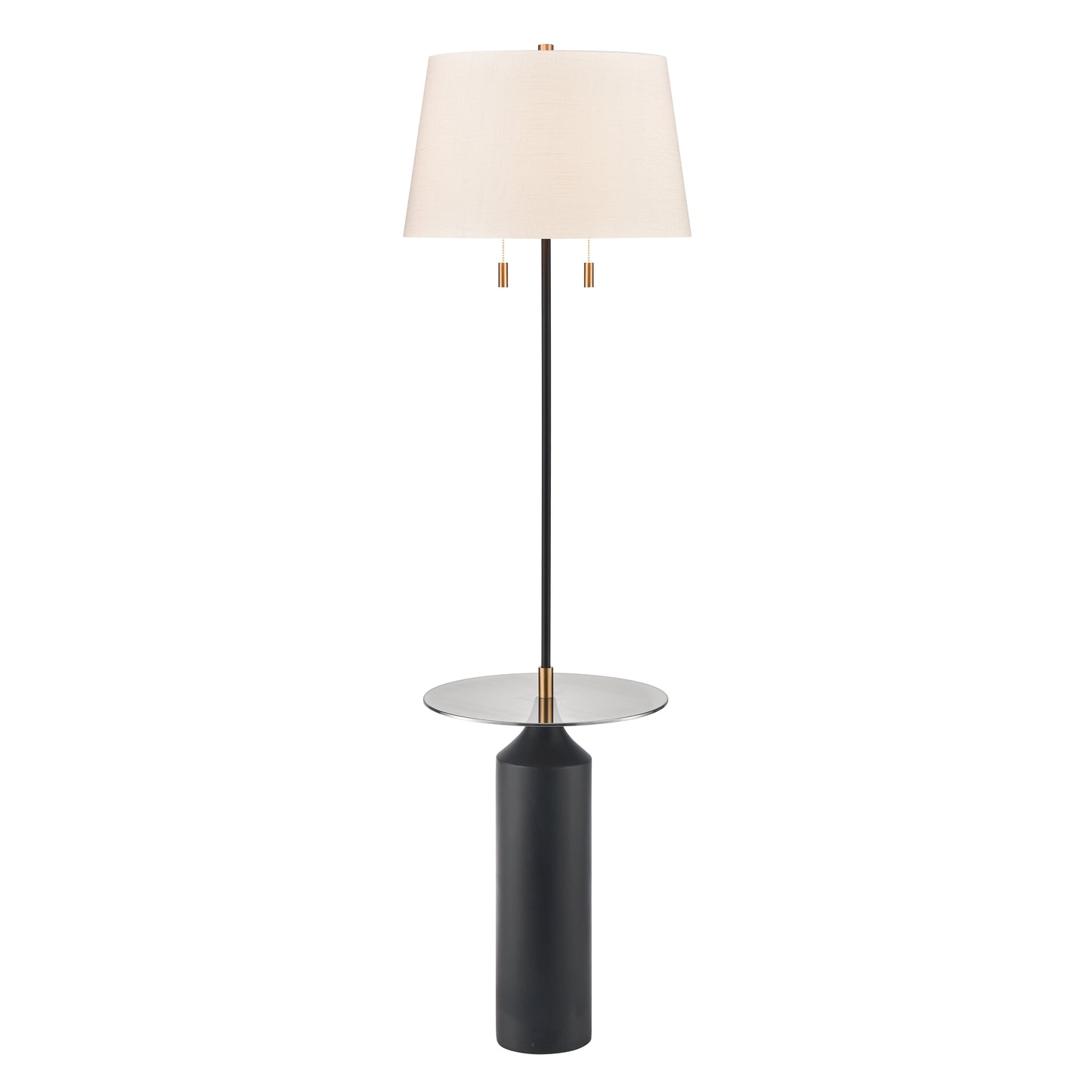 H0019-9584 - Shelve It 65'' High 2-Light Floor Lamp - Matte Black