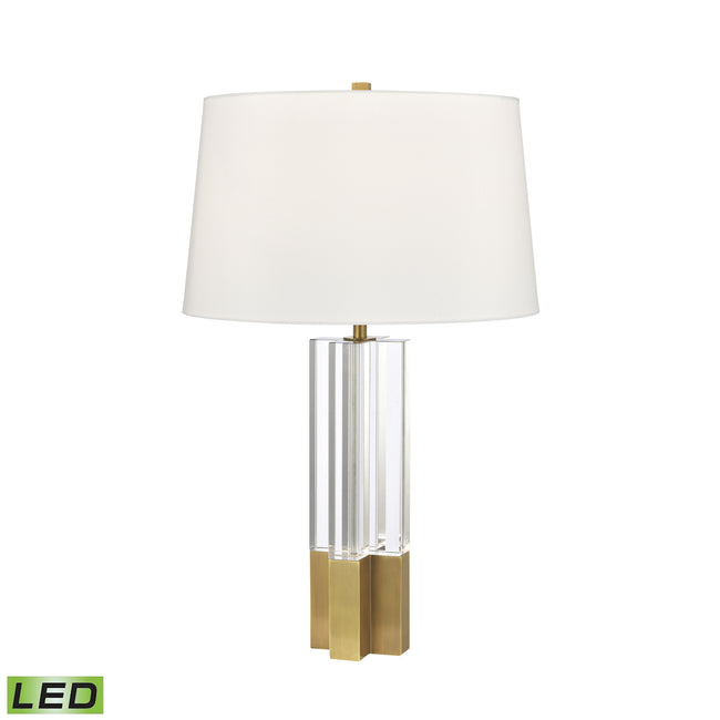 H0019-9592-LED - Upright 27'' High 1-Light Table Lamp - Clear - Includes LED Bulb