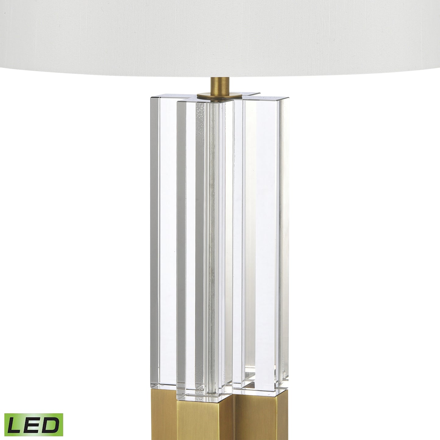 H0019-9592-LED - Upright 27'' High 1-Light Table Lamp - Clear - Includes LED Bulb