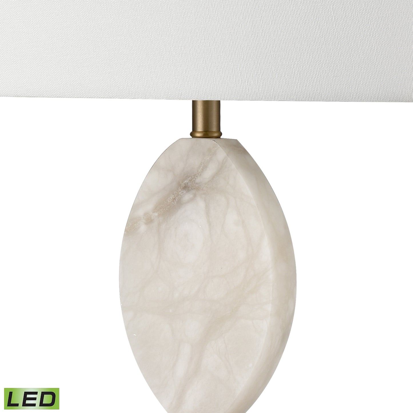 H0019-9596-LED - Calmness 30'' High 1-Light Table Lamp - White - Includes LED Bulb