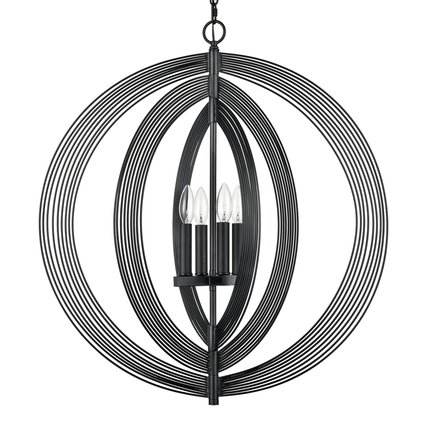 H0019-9622 - Orme 27'' Wide 4-Light Pendant - Black