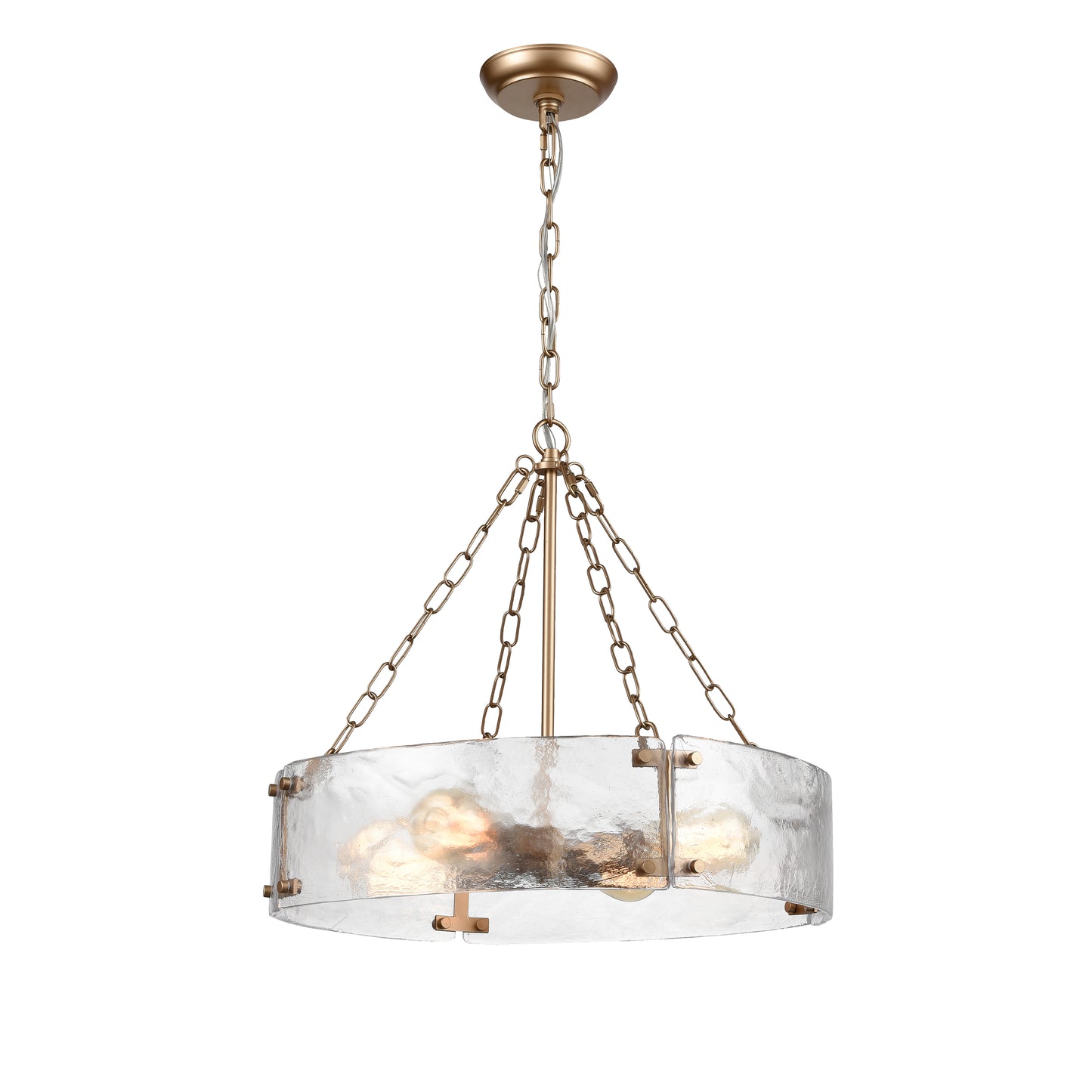 H0019-9623 - Cristata 20'' Wide 4-Light Pendant - Aged Brass