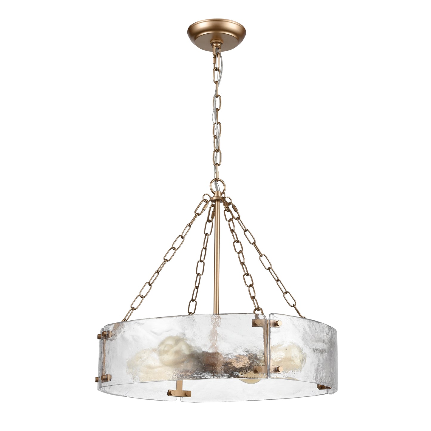 H0019-9623 - Cristata 20'' Wide 4-Light Pendant - Aged Brass