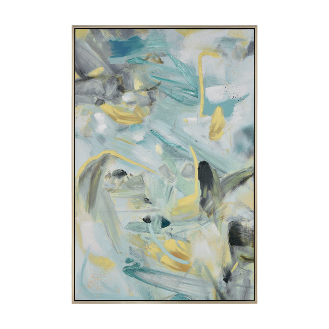 H0026-10457 - Trumpet Floral Abstract Framed Wall Art