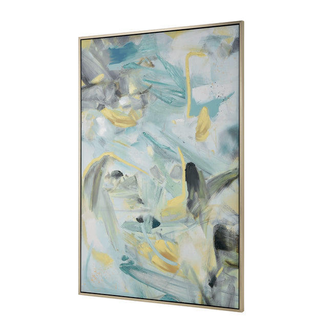 H0026-10457 - Trumpet Floral Abstract Framed Wall Art