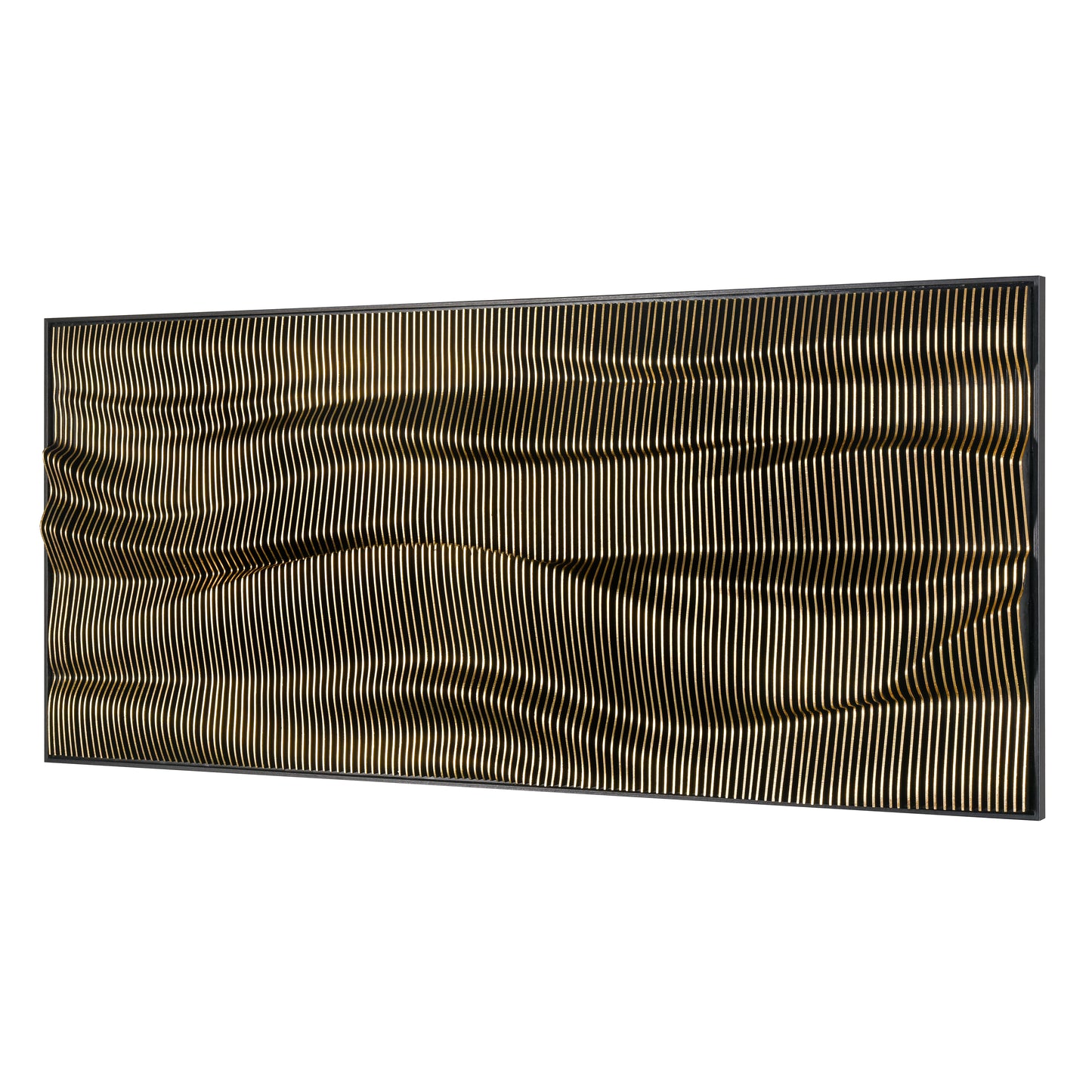 H0036-9735 - Wave Wood Dimensional Wall Art