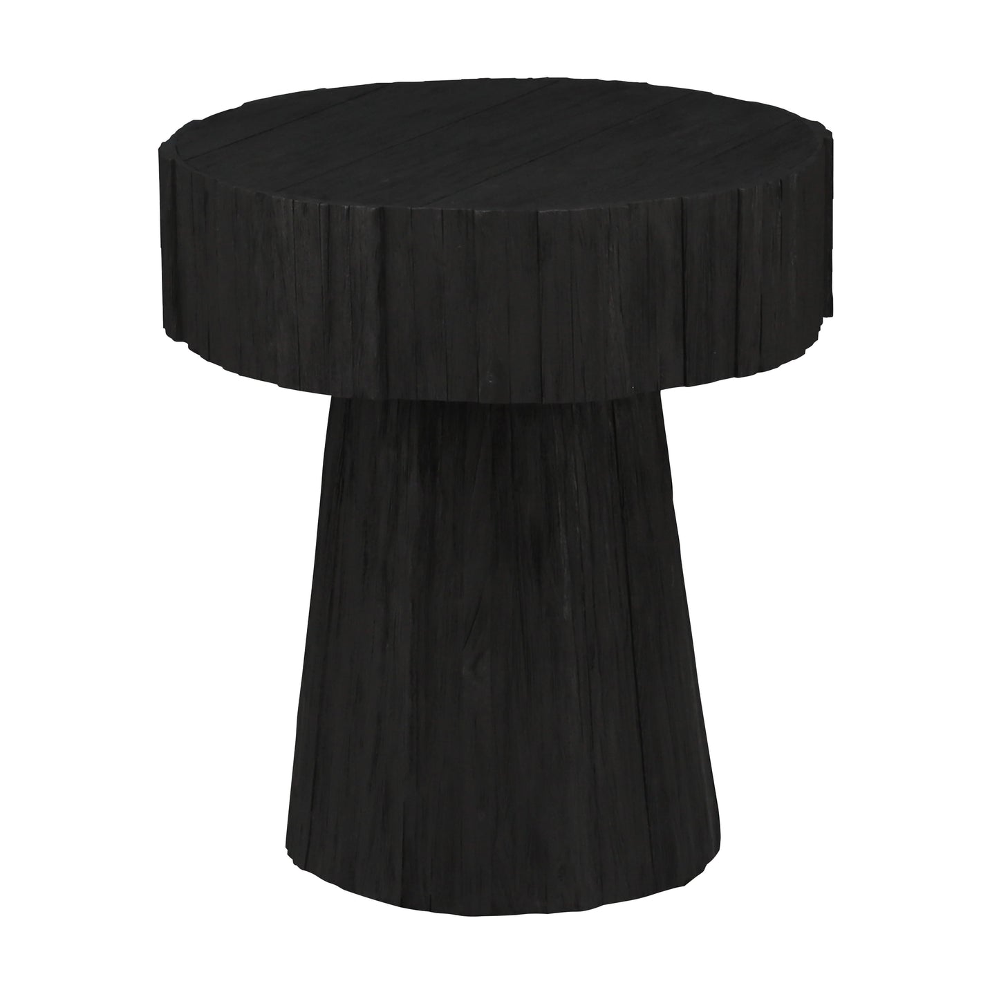 H0075-10250 - Minato Accent Table - Shou Sugi Ban