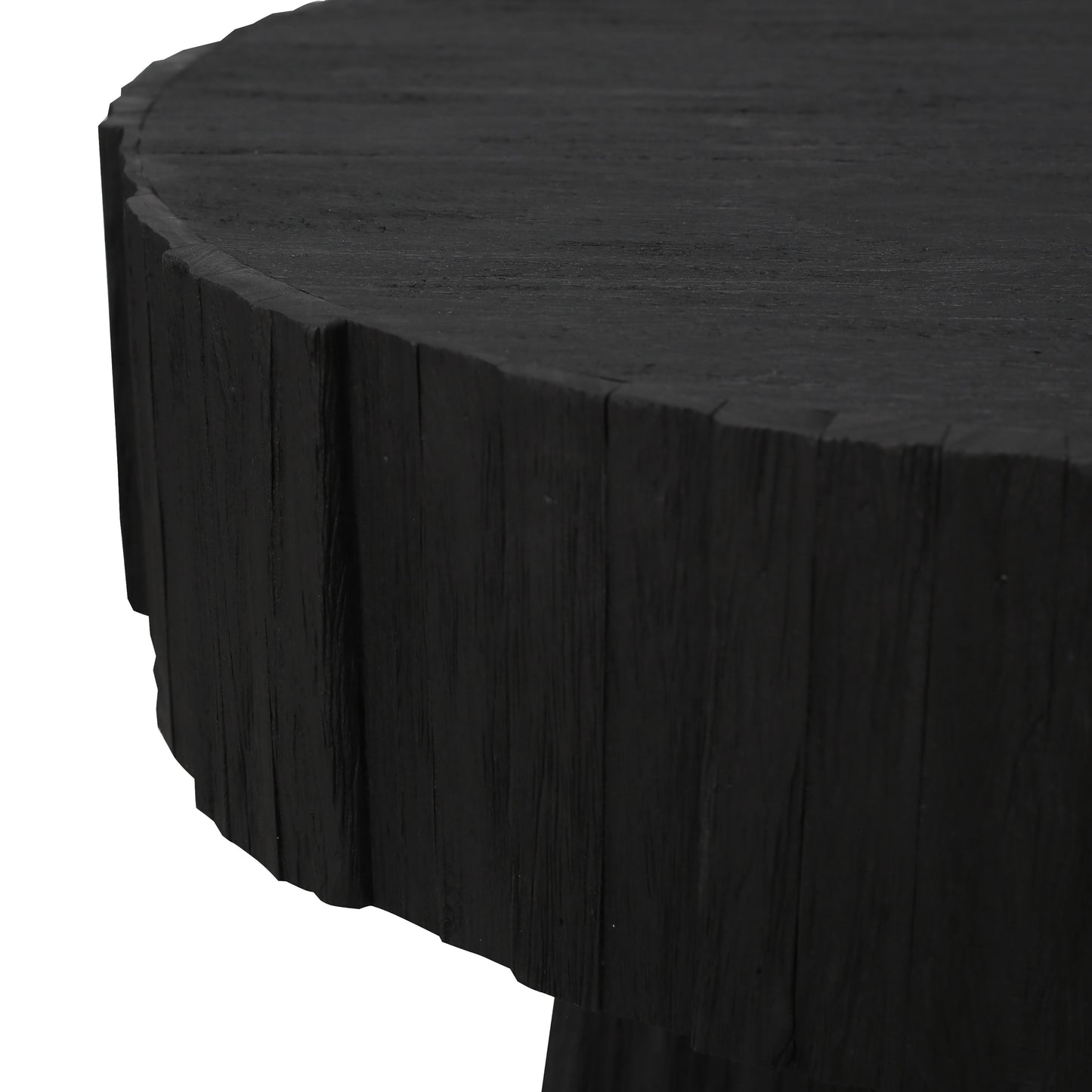 H0075-10250 - Minato Accent Table - Shou Sugi Ban