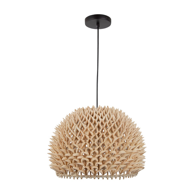 H0118-8599 - Durian 14'' Wide 1-Light Pendant - Natural