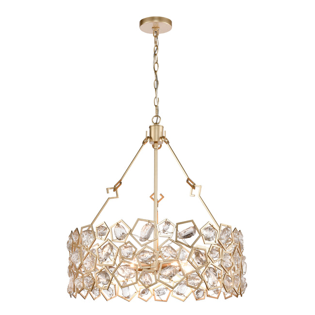 H018-7245 - Levana 24'' Wide 5-Light Pendant - Gold