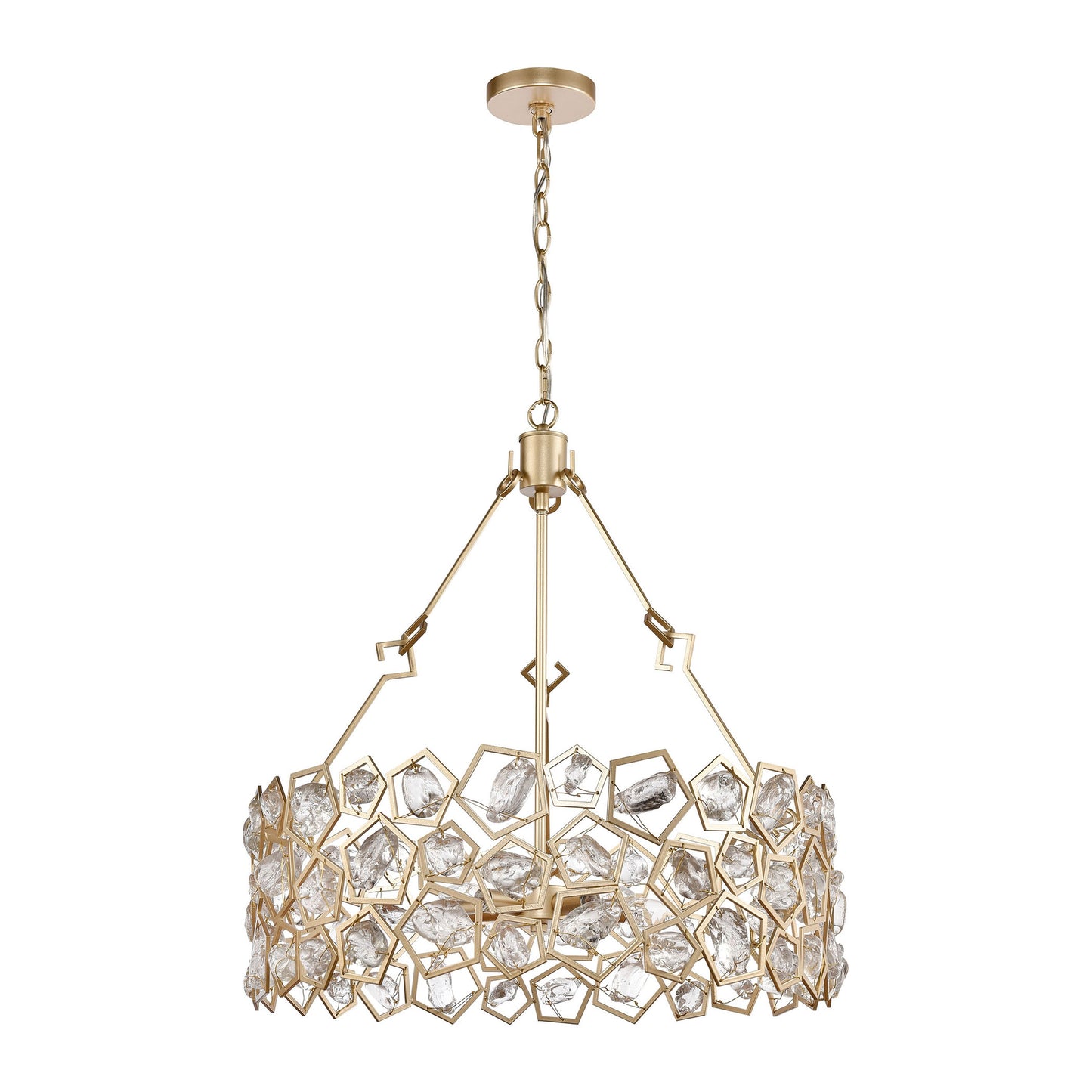 H018-7245 - Levana 24'' Wide 5-Light Pendant - Gold