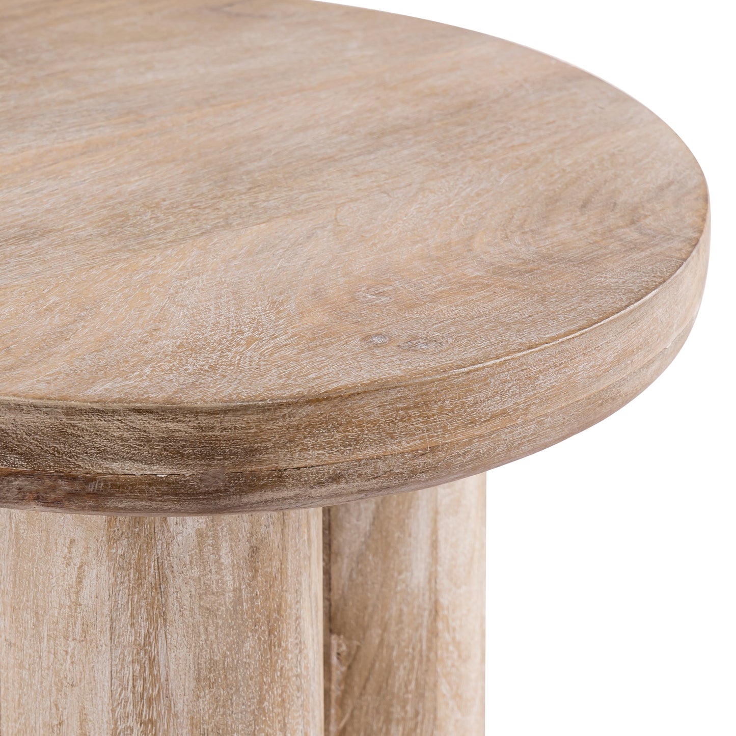 H0805-9804 - Morris Cerused Accent Table - Natural