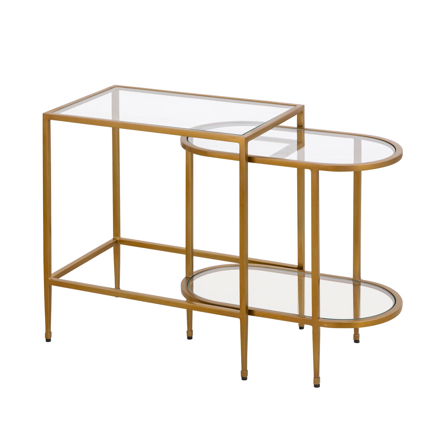 H0805-9915/S2 - Blain Nesting Table - Set of 2 Brass