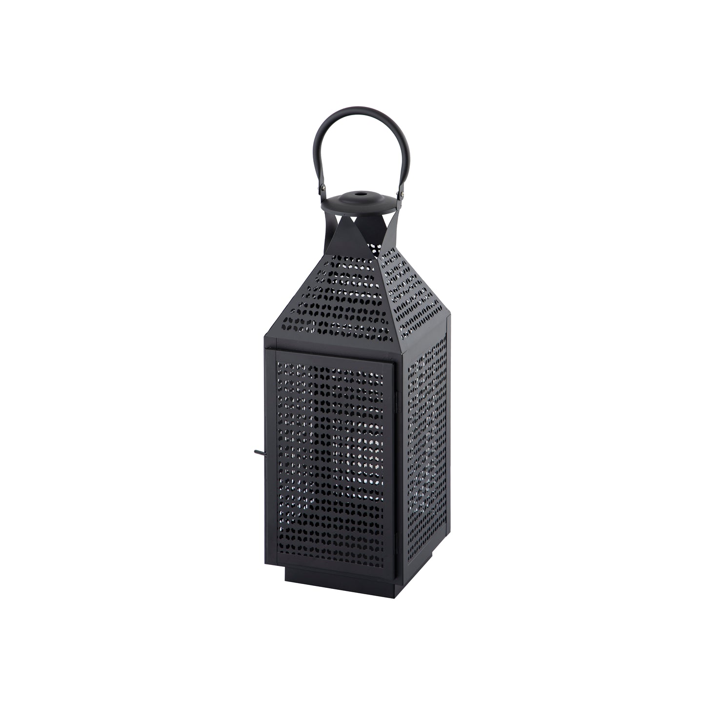 H0807-9800 - Joey Lantern - Medium Matte Black