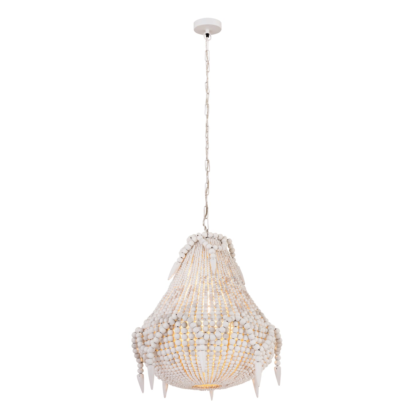 H0808-7611 - Phoebe Grove 18'' Wide 1-Light Pendant - White