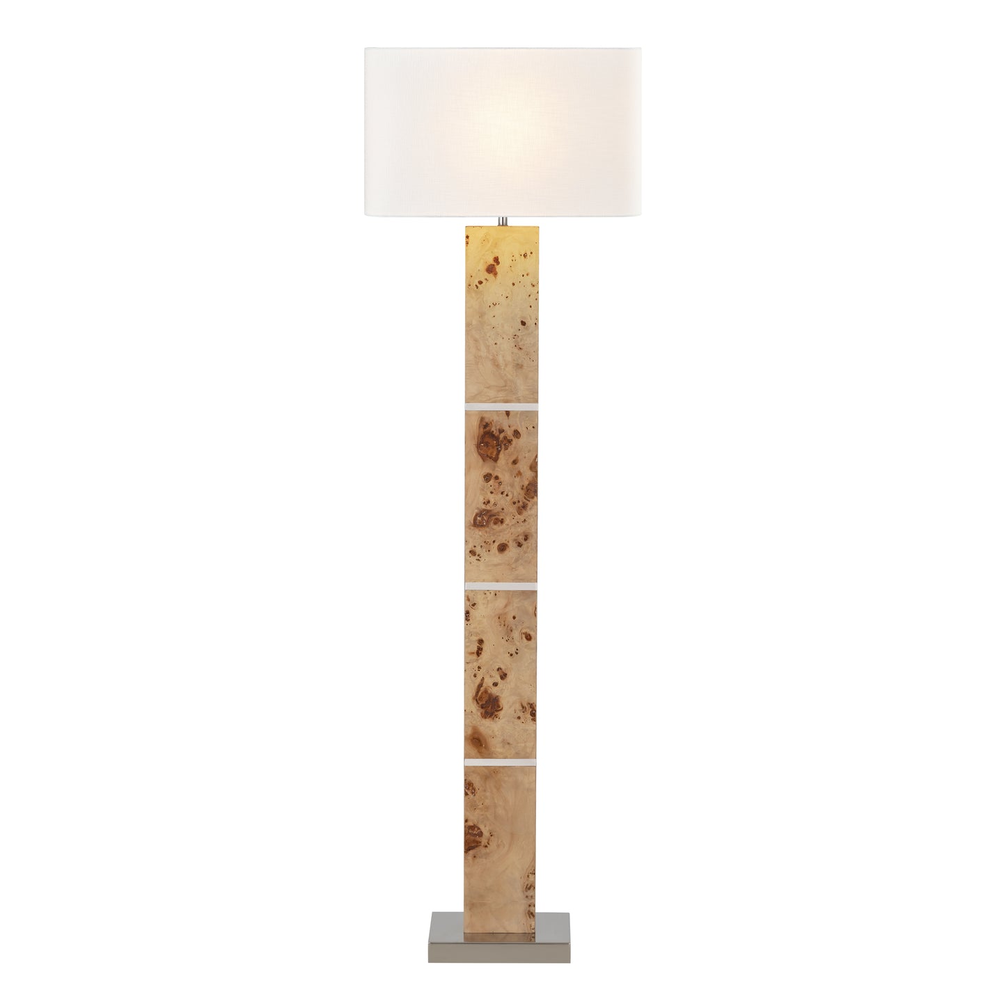 H0809-11132-LED - Cahill 63'' High 1-Light Floor Lamp - Natural Burl - Includes LED Bulb