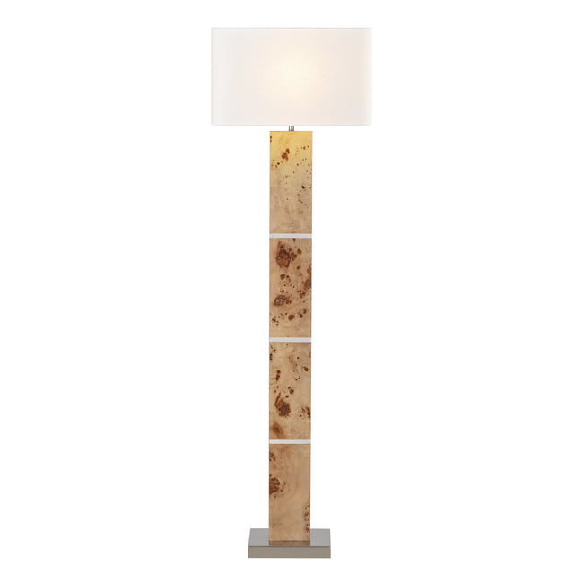 H0809-11132 - Cahill 63'' High 1-Light Floor Lamp - Natural Burl