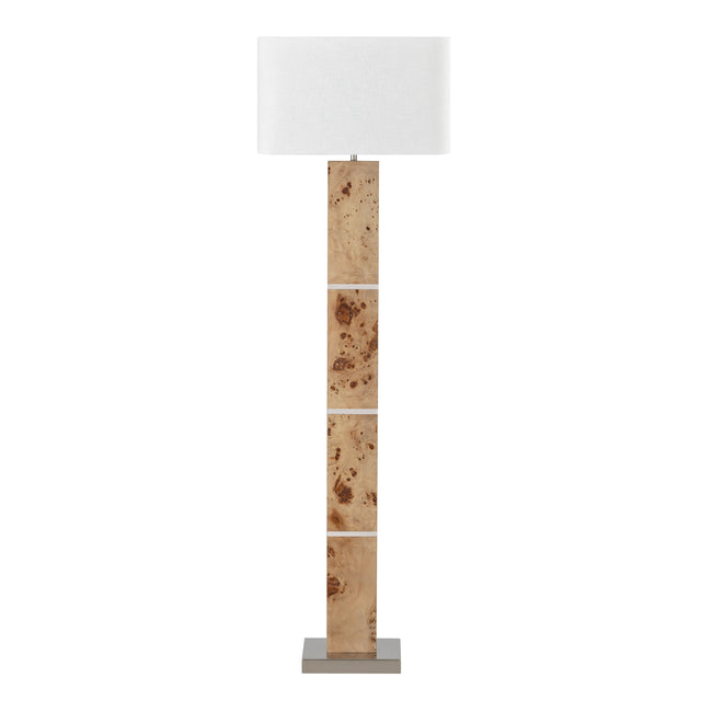 H0809-11132 - Cahill 63'' High 1-Light Floor Lamp - Natural Burl