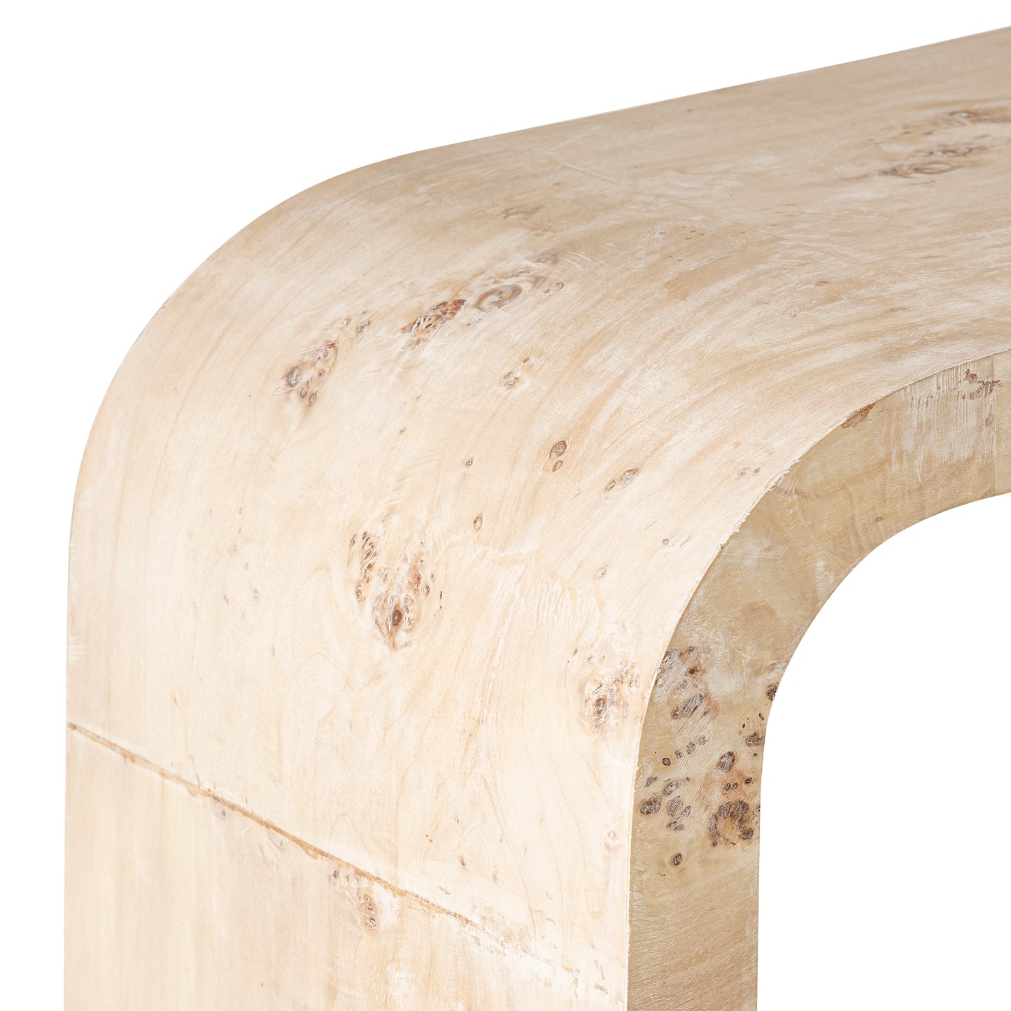 H0895-10849 - Clip Console Table - White Burl