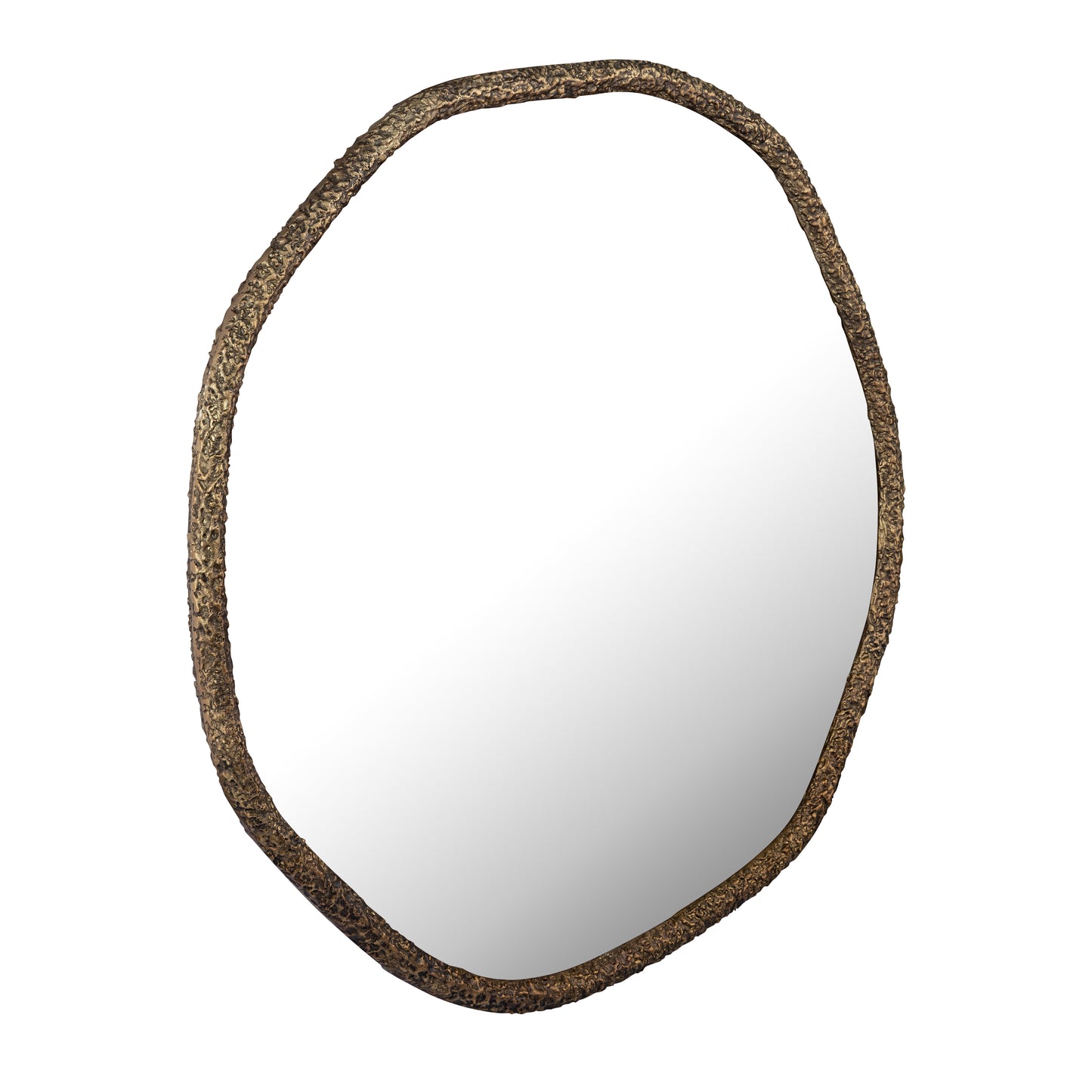 H0896-10955 - Warped Wall Mirror - Aged Brass