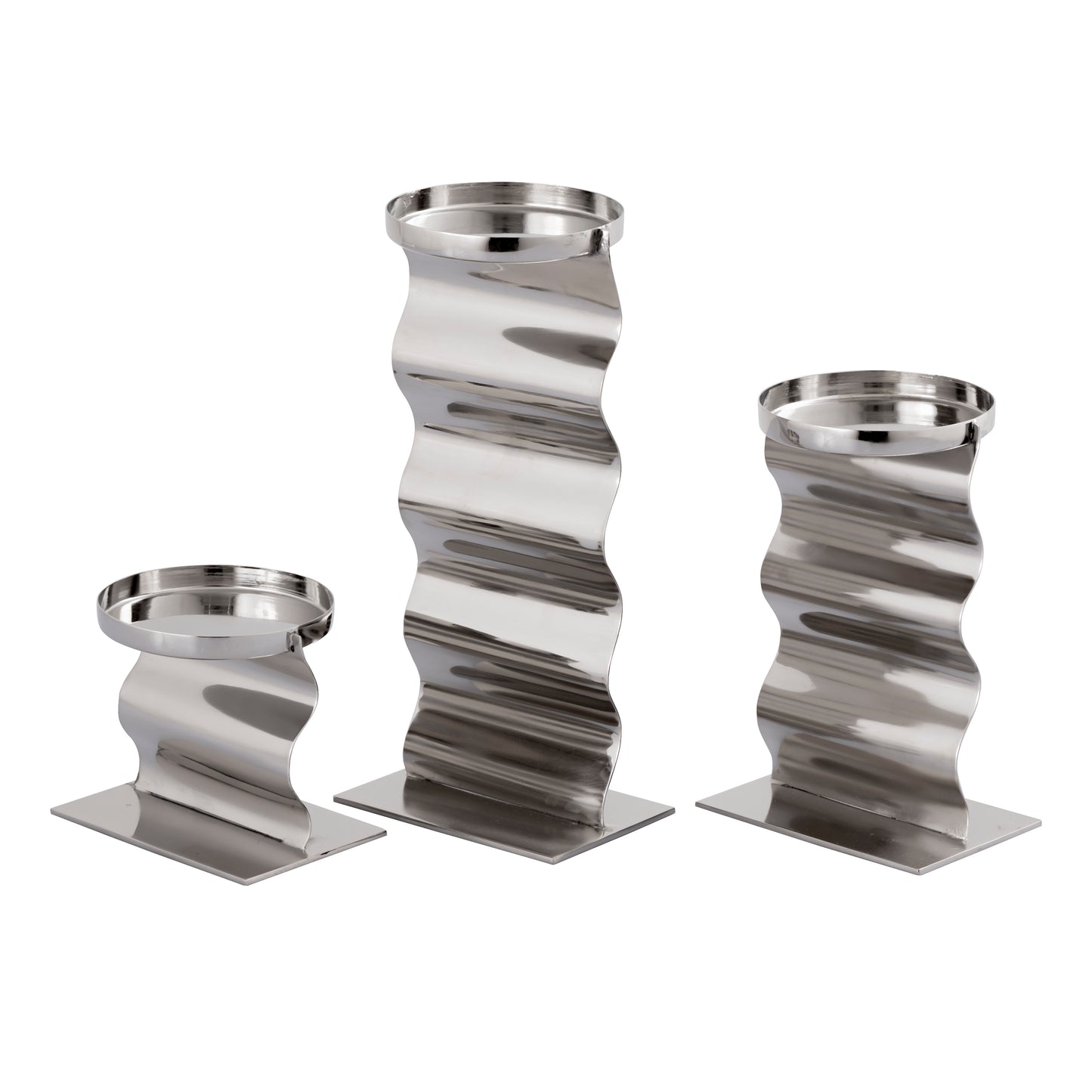 H0897-10533/S3 - Curve Candleholder - Set of 3