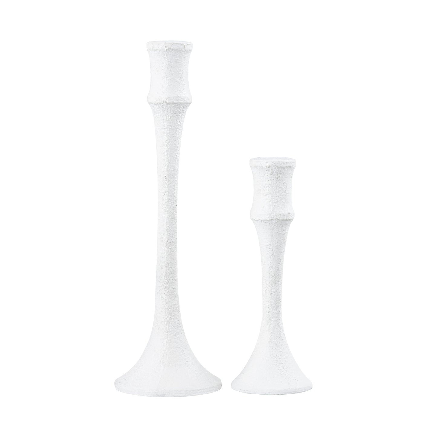 H0897-10923/S2 - Miro Candleholder - Set of 2 Plaster White