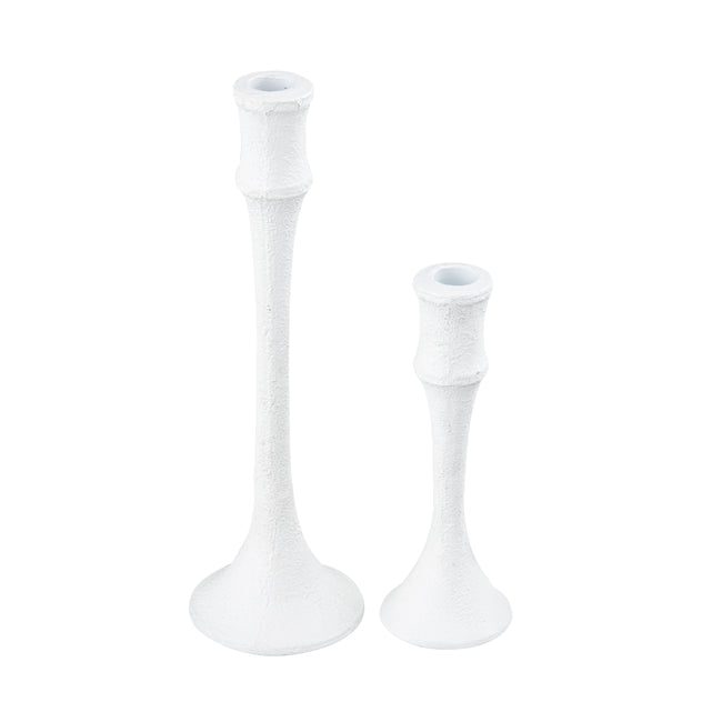 H0897-10923/S2 - Miro Candleholder - Set of 2 Plaster White