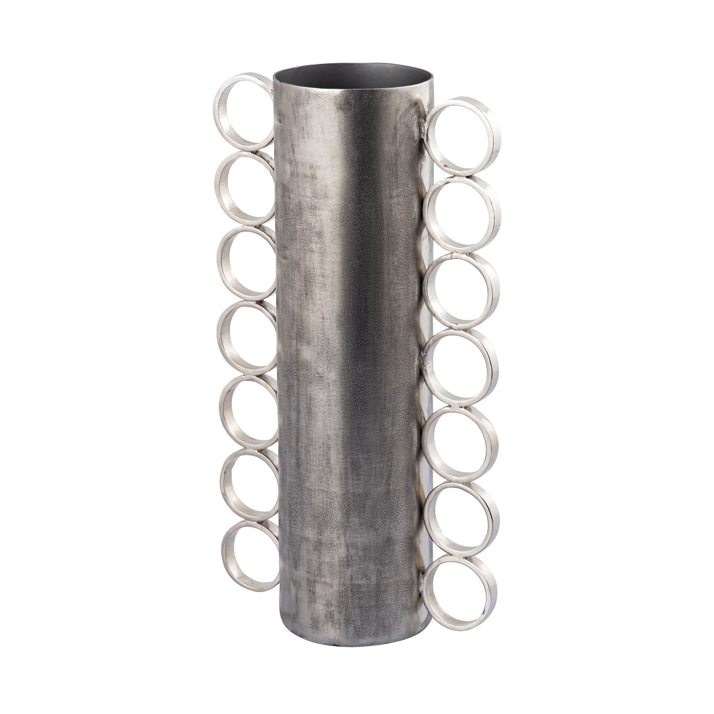 H0897-10951 - Cirq Vase - Large Antique Nickel