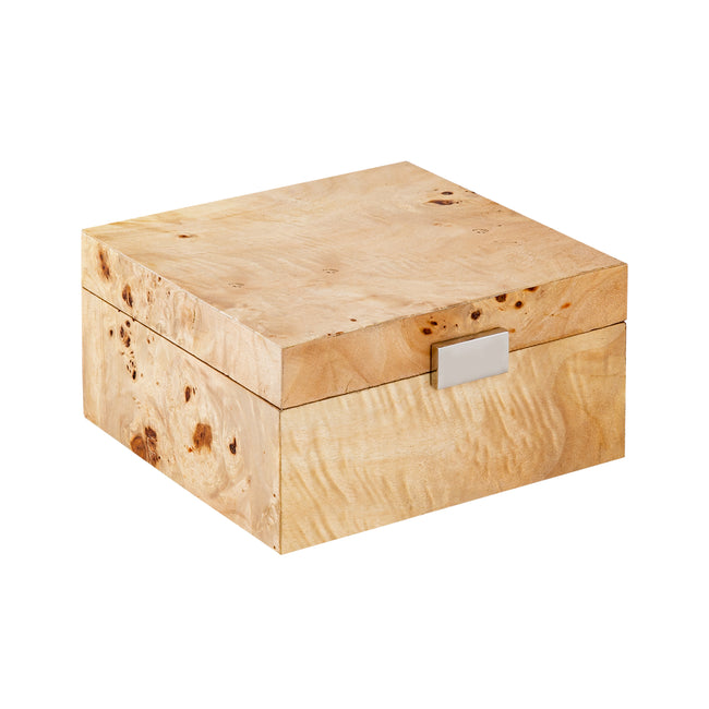 H0897-10961 - Caleb Box - Square Bleached Burl