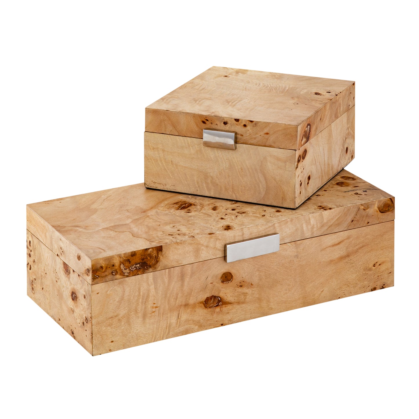 H0897-10961 - Caleb Box - Square Bleached Burl