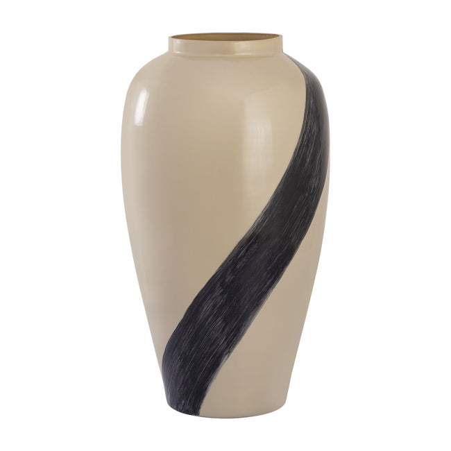 H0897-10973 - Brushstroke Vase - Small Cream