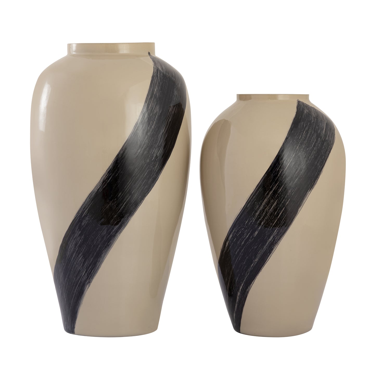 H0897-10973 - Brushstroke Vase - Small Cream