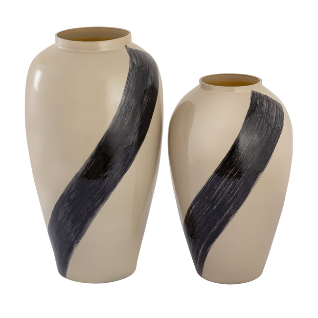 H0897-10974 - Brushstroke Vase - Large Cream