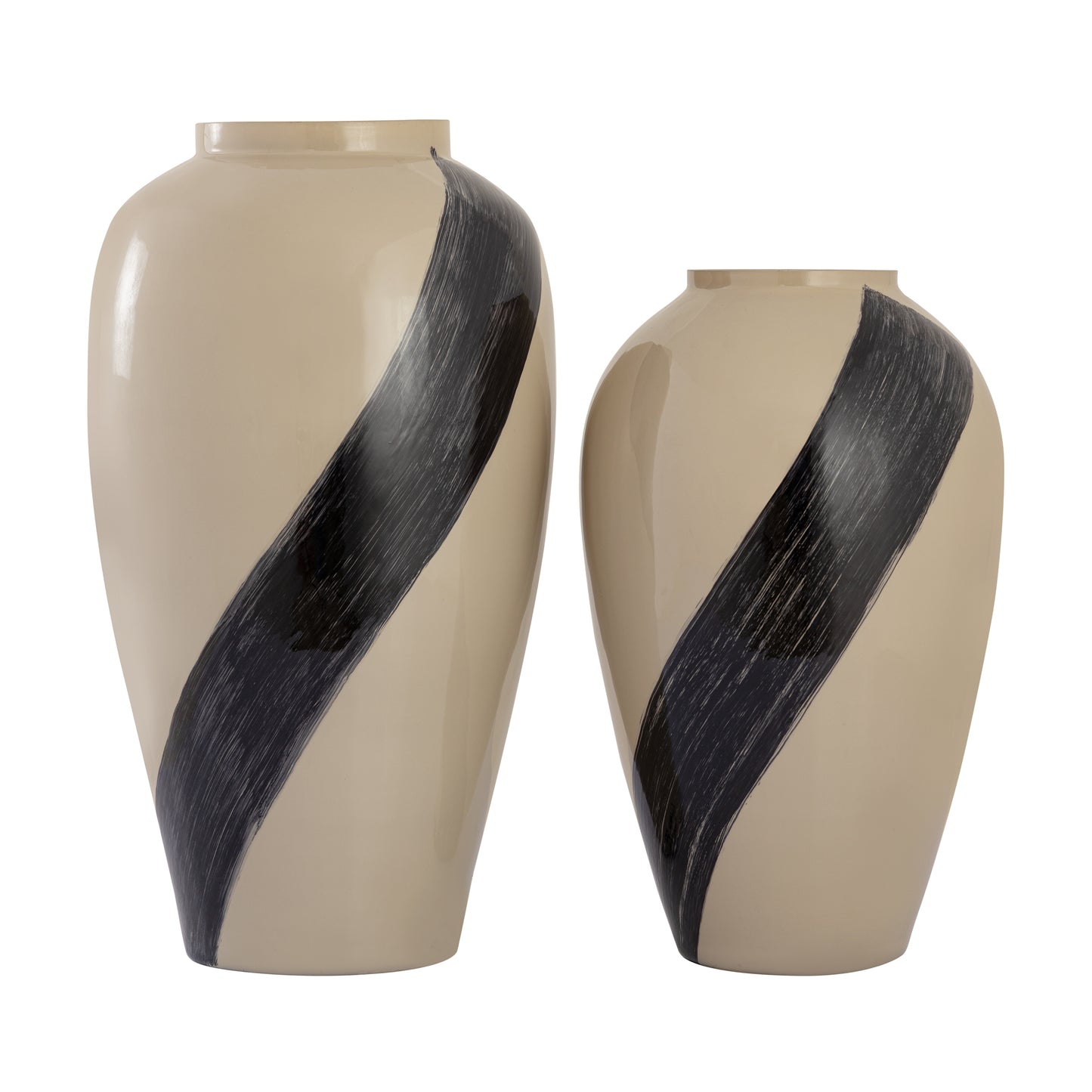 H0897-10974 - Brushstroke Vase - Large Cream