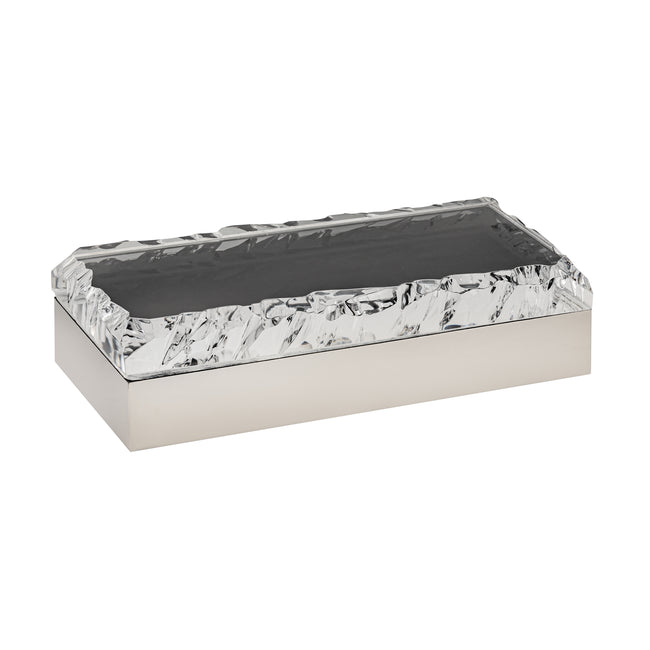 H0897-10977 - Cogar Box - Rectangular Polished Nickel