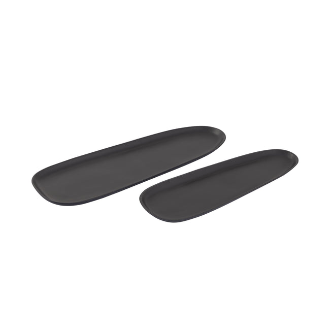 H0897-9845/S2 - Blain Tray - Set of 2 Matte Black