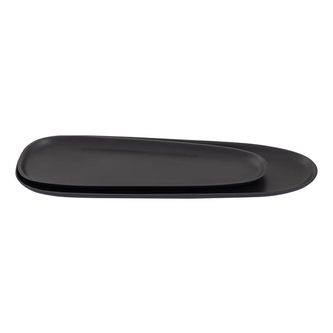 H0897-9845/S2 - Blain Tray - Set of 2 Matte Black