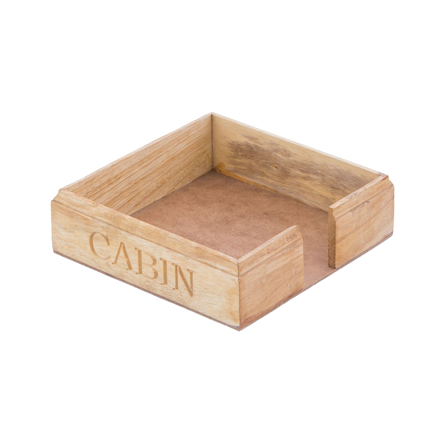 HOLD014 - Cabin - Carved Paper Napkin Holder