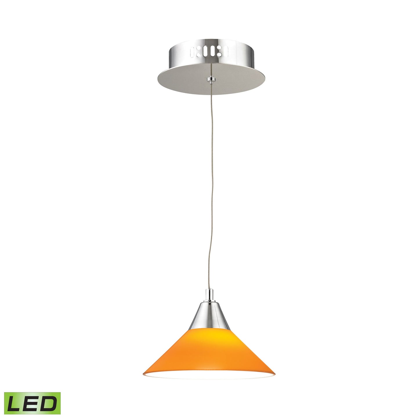 LCA101-8-15 - Cono 7'' Wide 1-Light Mini Pendant - Chrome