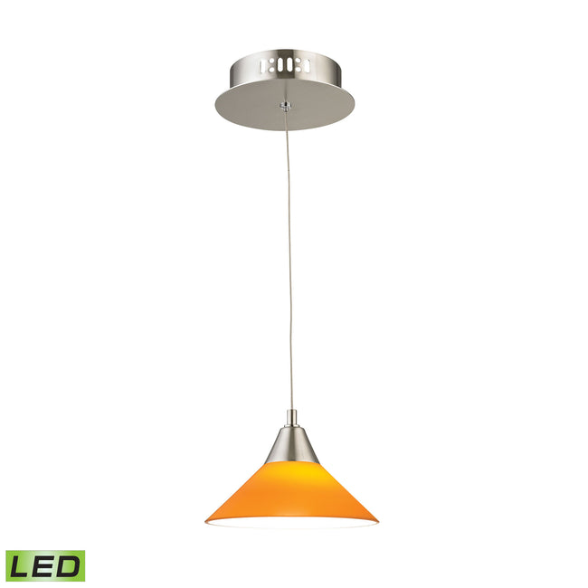 LCA101-8-16M - Cono 7'' Wide 1-Light Mini Pendant - Satin Nickel