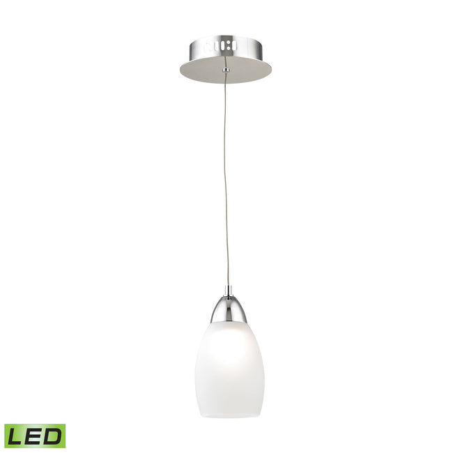 LCA201-10-15 - Buro 4'' Wide 1-Light Mini Pendant - Chrome