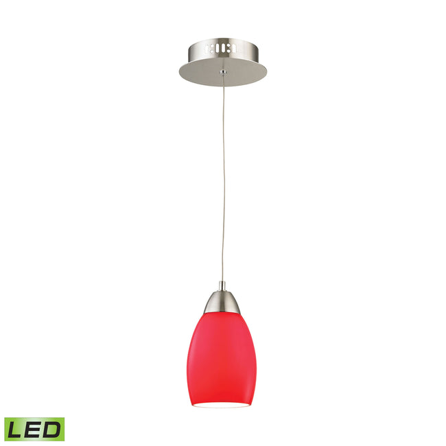 LCA201-11-16M - Buro 4'' Wide 1-Light Mini Pendant - Satin Nickel