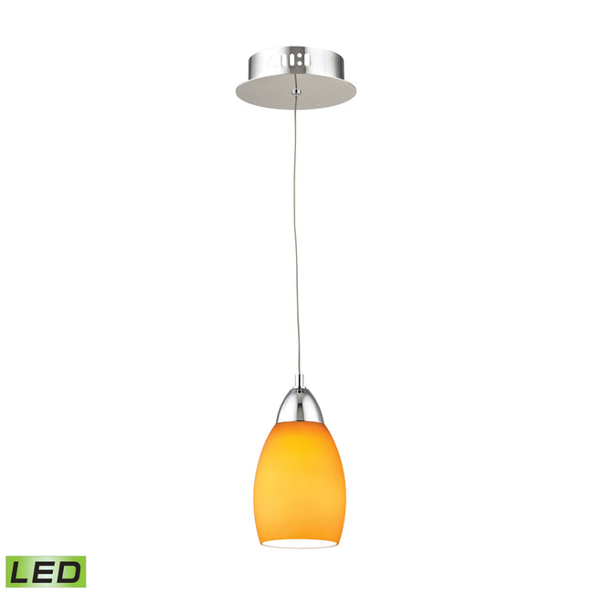 LCA201-8-15 - Buro 4'' Wide 1-Light Mini Pendant - Chrome