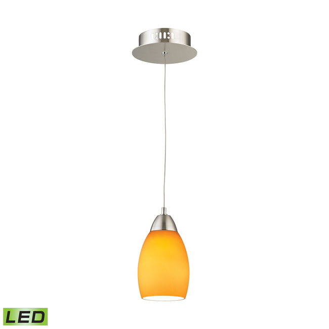 LCA201-8-16M - Buro 4'' Wide 1-Light Mini Pendant - Satin Nickel