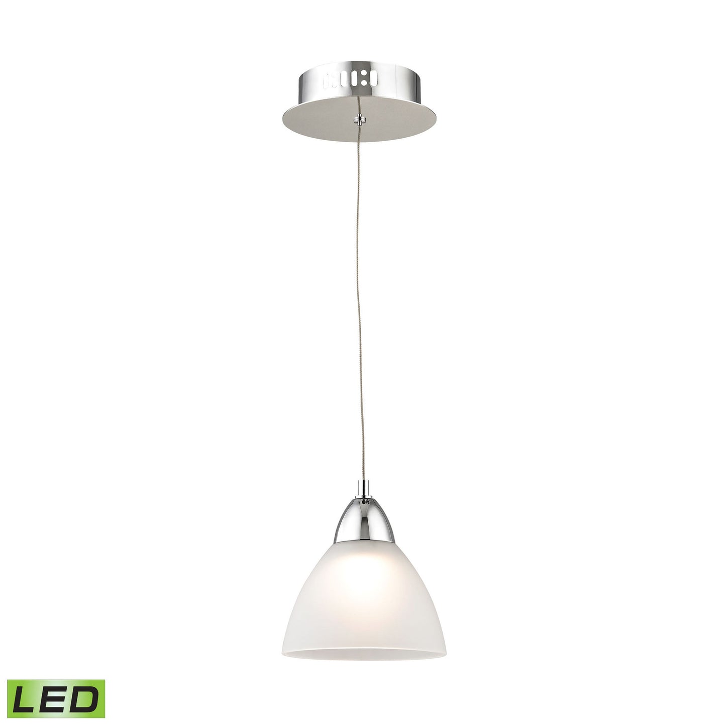 LCA301-10-15 - Piatto 6'' Wide 1-Light Mini Pendant - Chrome