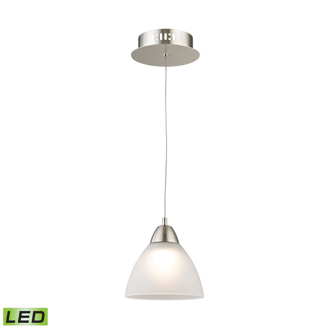 LCA301-10-16M - Piatto 6'' Wide 1-Light Mini Pendant - Satin Nickel