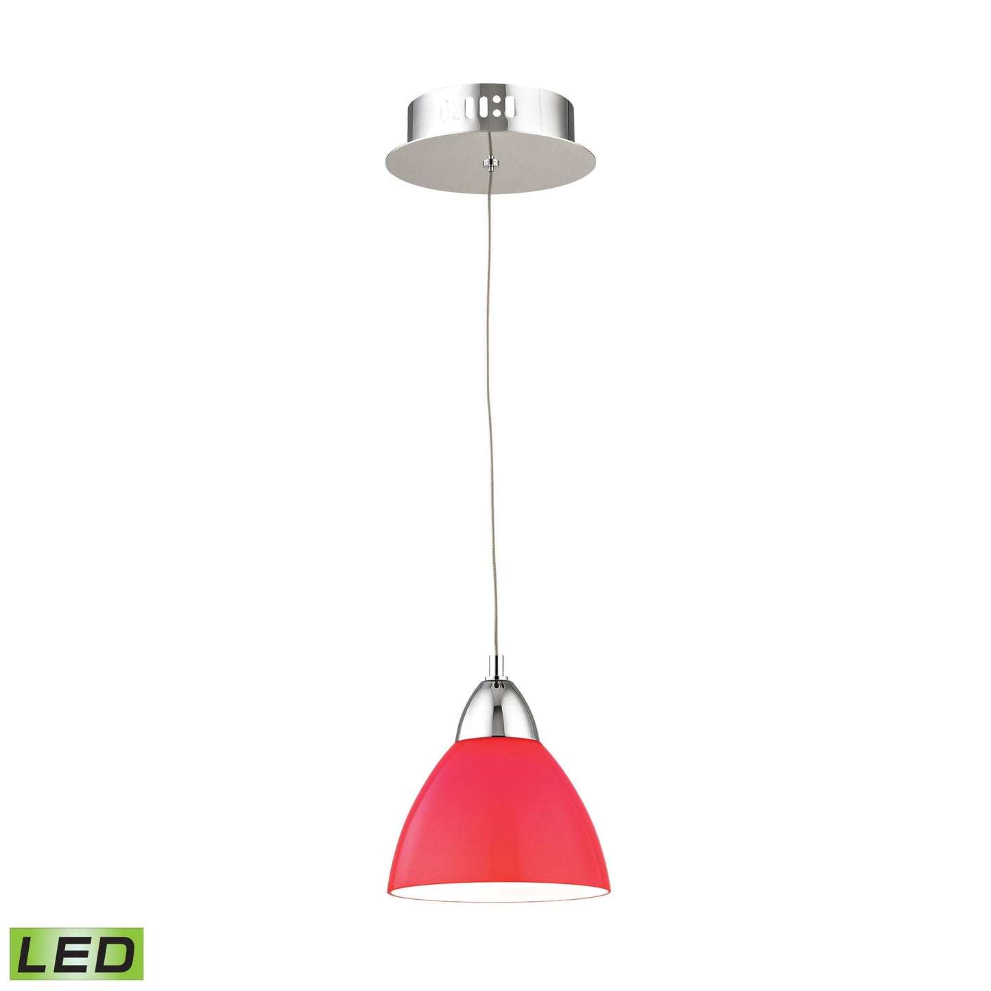 LCA301-11-15 - Piatto 6'' Wide 1-Light Mini Pendant - Chrome